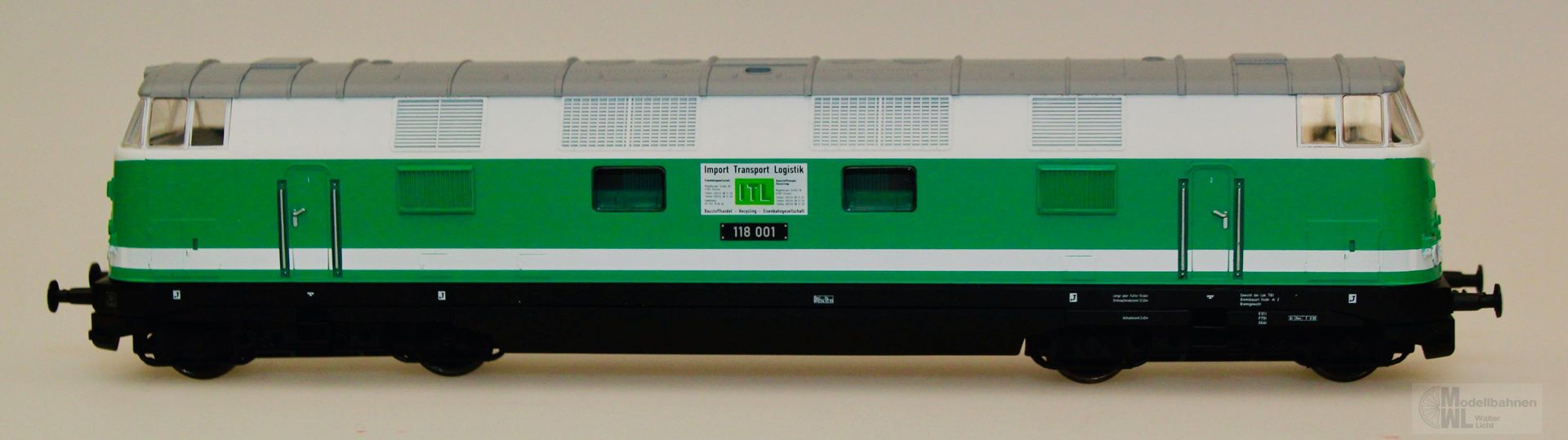 Gützold 47100 - Gützold - Diesellok V 118 001 ITL Dresden grün/weiß H0/GL